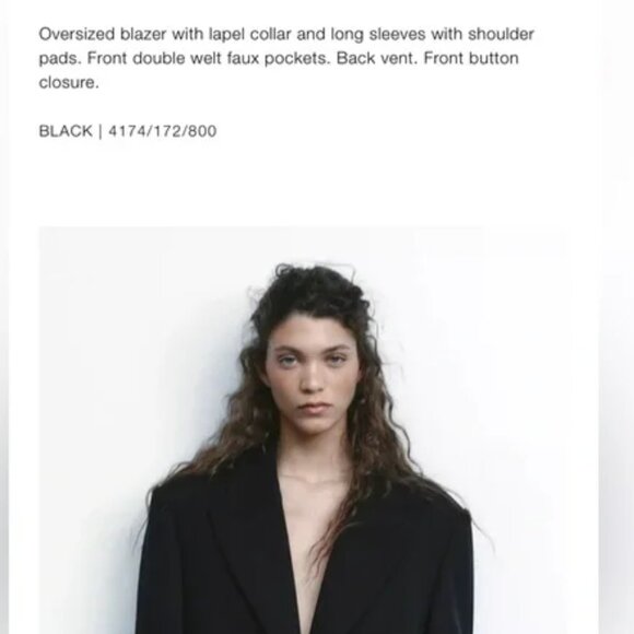 Oversized Boyfriend Blazer - Picture 4 of 5